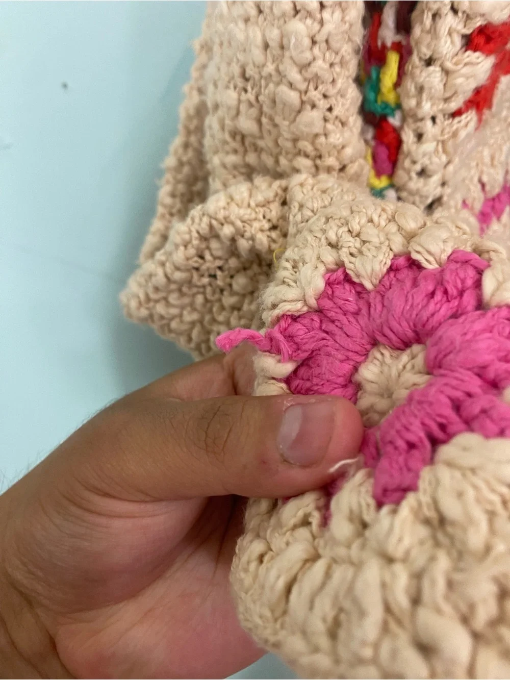 Free People Strawberry Cardi Crochet Cardigan Floral Medium - Picture 9 of 13